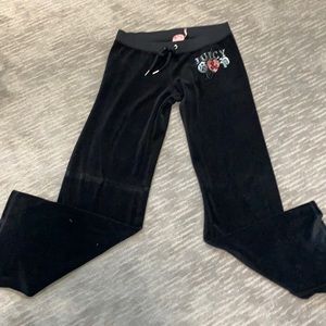 Juicy Couture velour track pants